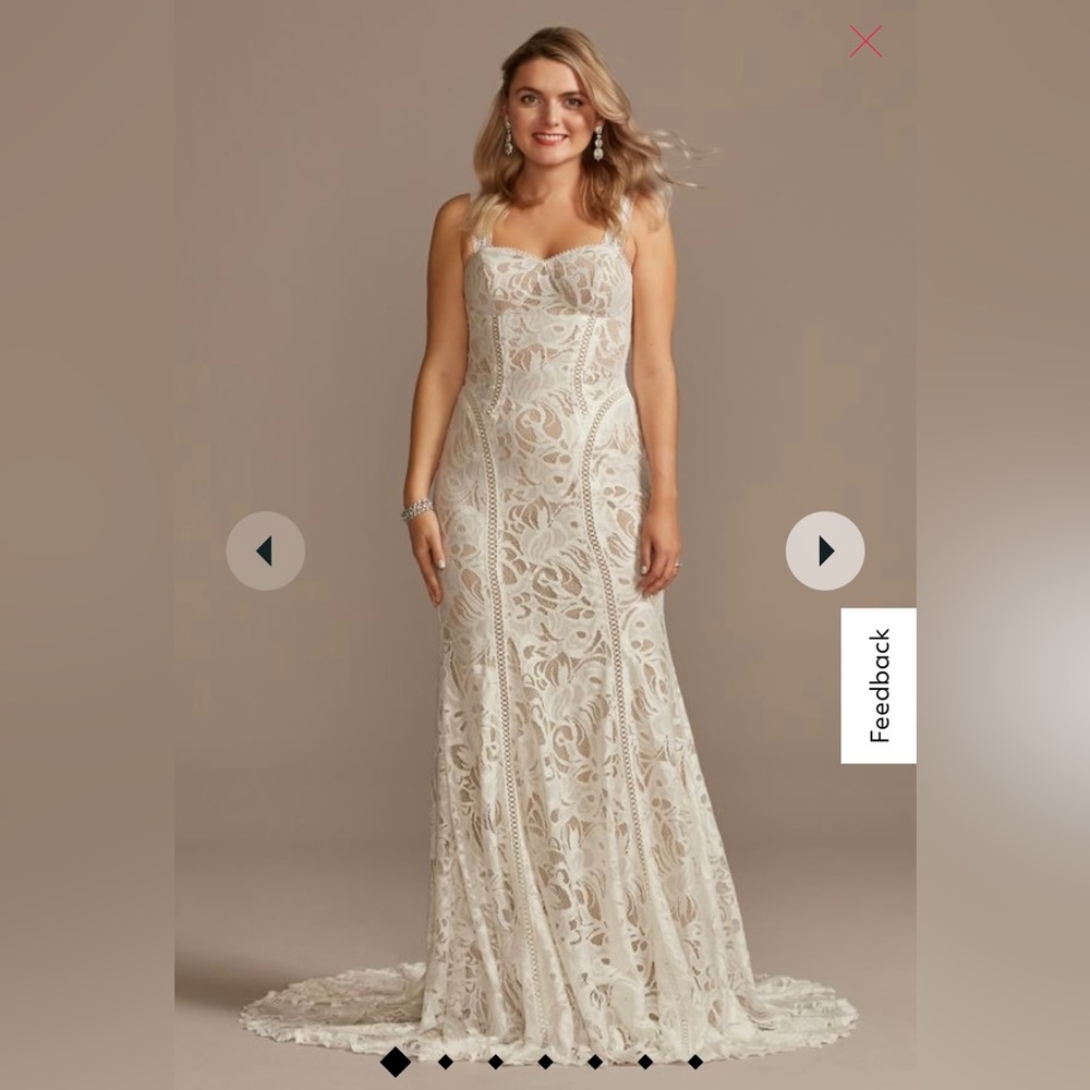 David’s Bridal Stretch Lace Dress